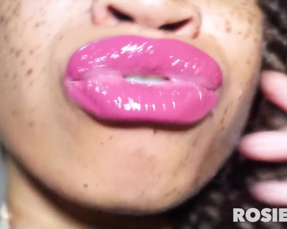 RosieReed - Sensual Sexy Pink Glossy Lipstick JOI