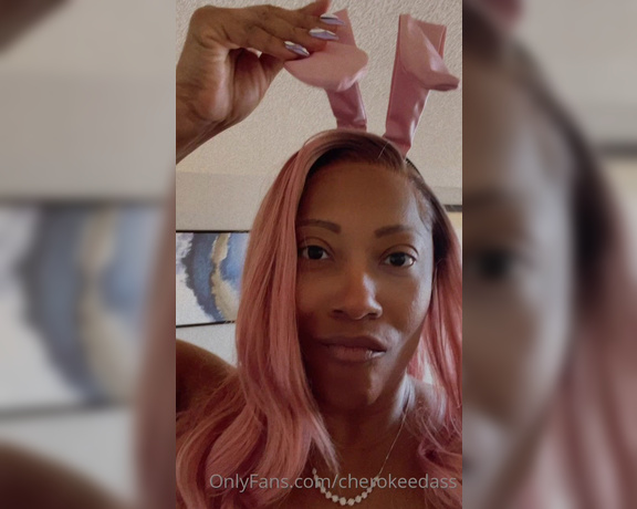 Cherokee D Ass aka Cherokeedass OnlyFans - Happy Easter now I know y’all want to see the bad bunny in action !! Check the Dm and Story !!