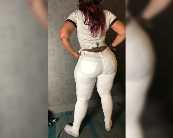 Cherokee D Ass aka Cherokeedass OnlyFans - Request of a member Cherokee white pants slow motion