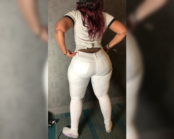 Cherokee D Ass aka Cherokeedass OnlyFans - Request of a member Cherokee white pants slow motion