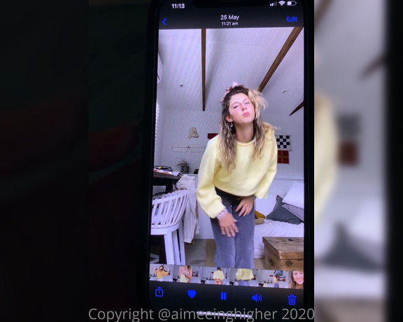 Aimee aka Aimeeinghigher OnlyFans - This is more like what the video is supposed to look like (in regards to colour saturation, and