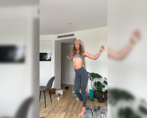 Aimee aka Aimeeinghigher OnlyFans - I don’t think I go a week without dancing This was me getting amped up for acro yoga yesterday,