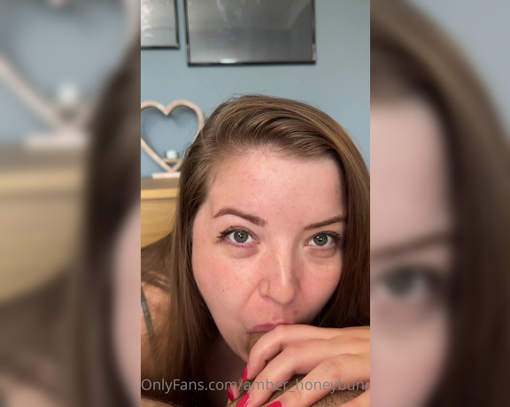 Amber Louise OnlyFans aka Amber_honeybunny OnlyFans - You know how much I love sucking cock, but do you like it more when I swallow too