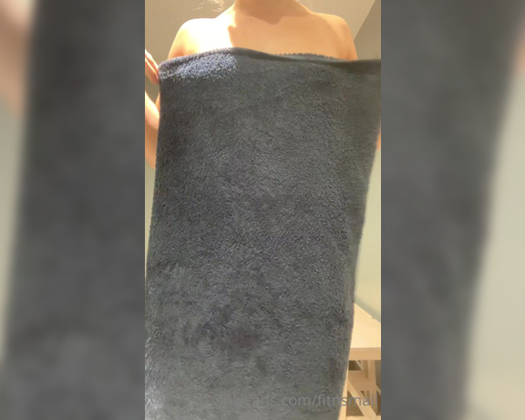 Lily aka Fitnsmall OnlyFans - Fresh out of the shower in the gym