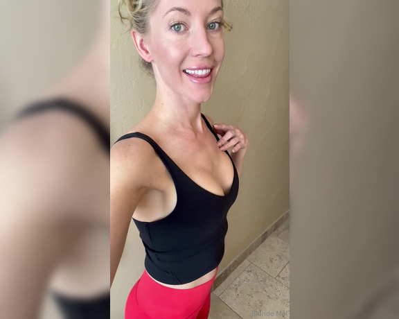 Blonde Mel aka Blondemel OnlyFans - Headed to the gym! 1