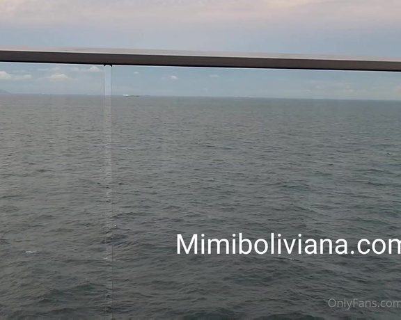 Mimi Boliviana aka Bolivianamimi OnlyFans - Masturbandome en el crucero hasta hacer squirt de frente al mar Masturbating in the cruise till