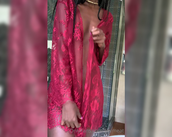 Sexmeat aka Sexmeat OnlyFans - Good morning Happy Valentines This red robe makes me feel so sensual I love how I just ooze