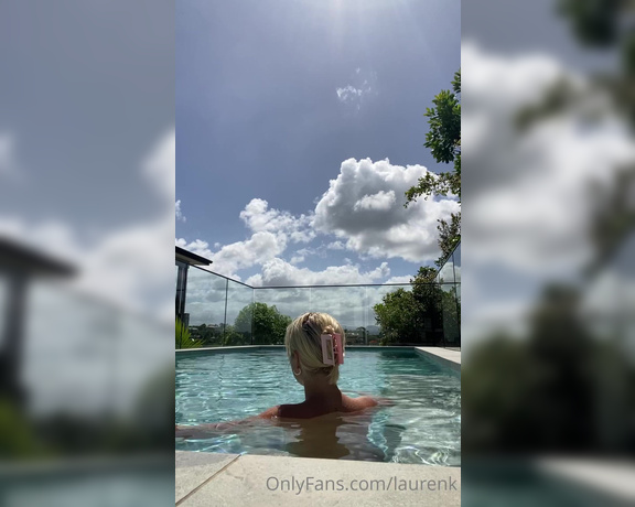Lauren aka Laurenk OnlyFans - Sometimes we all need a moment of calm in this chaos, enjoy a cold dip with me and breathe stay