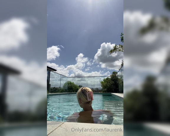 Lauren aka Laurenk OnlyFans - Sometimes we all need a moment of calm in this chaos, enjoy a cold dip with me and breathe stay