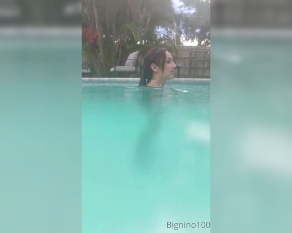 Nino aka Bignino100 OnlyFans - Actually first time swimming nude