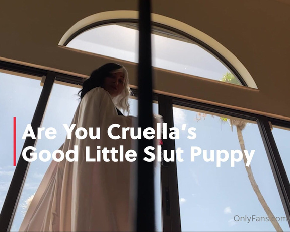 Dani Daniels aka Akadanidaniels OnlyFans - Well, my little slut puppy are you going to do what Cruella tells you You need to stroke that cock