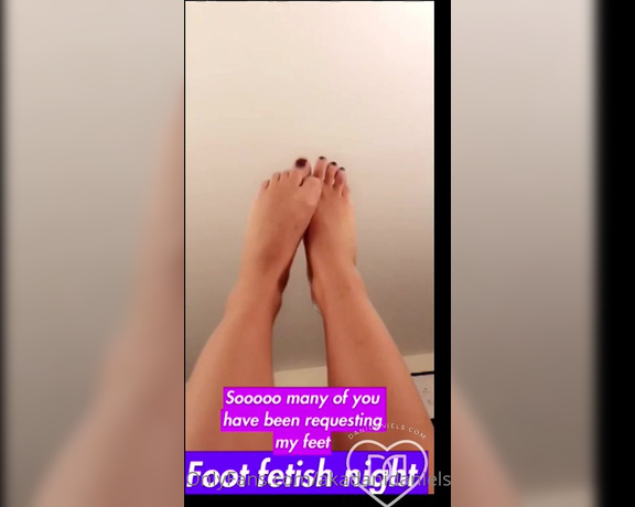 Dani Daniels aka Akadanidaniels OnlyFans - This is a special treat for you My first ever foot job This was never released AND I GOT TURNED