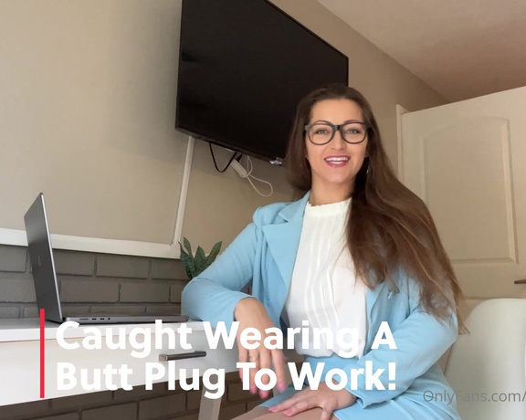 Dani Daniels aka Akadanidaniels OnlyFans - What do you mean you heard I am wearing a butt plug Well if I show you will you promise not to fire