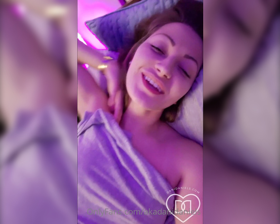 Dani Daniels aka Akadanidaniels OnlyFans - MMMM I am so horny I dont want to sleep I want some DICK How about you eat my pussy and then fuck