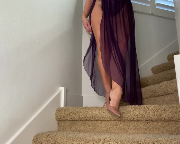 Dani Daniels aka Akadanidaniels OnlyFans - Sometimes a girl just needs to cumon the stairs with a nice glass dildo I want you to join