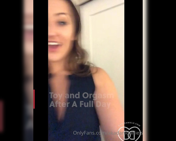 Dani Daniels aka Akadanidaniels OnlyFans - After an Epic day, I need a little self care, with a glass dildo and an amazing orgasm JOIN ME, BAB