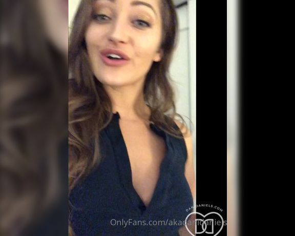 Dani Daniels aka Akadanidaniels OnlyFans - After an Epic day, I need a little self care, with a glass dildo and an amazing orgasm JOIN ME, BAB