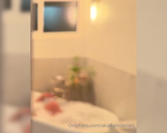 Dani Daniels aka Akadanidaniels OnlyFans - I wanted you to join me in the bathtub, but you are so hard I just have to suck your cock and have