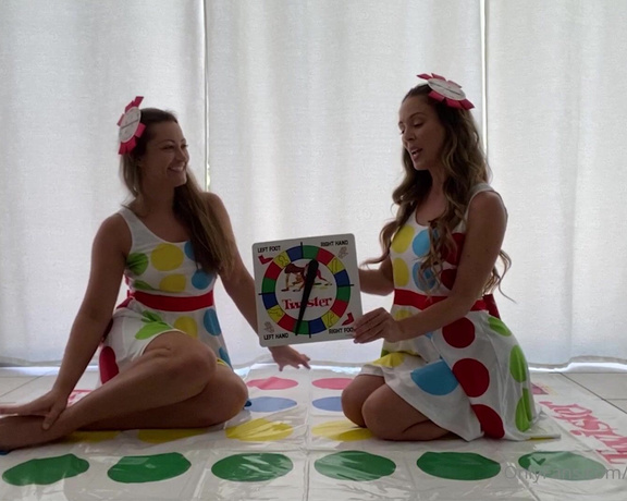 Dani Daniels aka Akadanidaniels OnlyFans - @cheriedeville and I decided to play Twisterwith our own twist!!! We added dildos to our twister