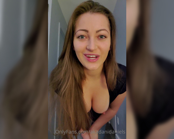 Dani Daniels aka Akadanidaniels OnlyFans - While hes in the shower I want you to jerk off for me!!! Lets be naughty together!!! Check your
