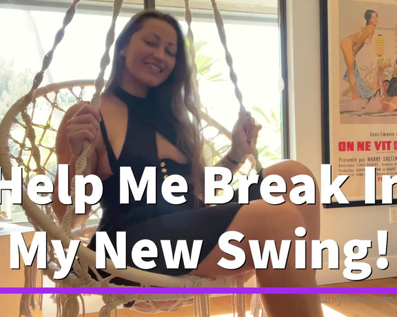 Dani Daniels aka Akadanidaniels OnlyFans - I got a new swing and of course, I want to break it in with you You can see what its like to have