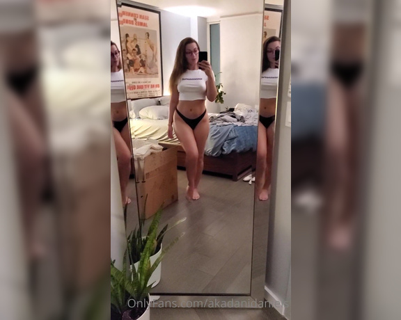 Dani Daniels aka Akadanidaniels OnlyFans - I like mirrors, dont you I am unpacking, wearing my glasses but I like the mirror and wanted to sho