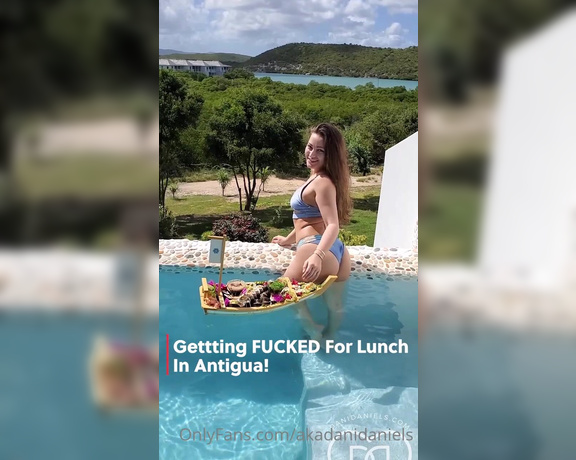 Dani Daniels aka Akadanidaniels OnlyFans - Lunch is served and its ME! I want that dick in me now I am going to ride that cock with my ass