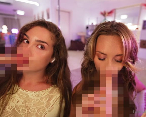 Hannah James aka Hannahjames710 OnlyFans - DOUBLE BJ WITH PATRICIA LOPEZ Watch me and @patricialopez practice our deep throat on a cou