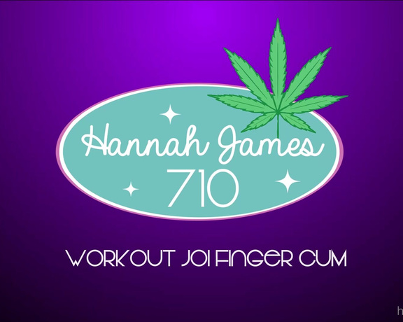 Hannah James aka Hannahjames710 OnlyFans - Workout JOI Cum I catch you perving on me while Im stretching in my tight yoga pants Luck