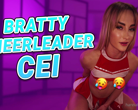 Hannah James aka Hannahjames710 OnlyFans - BRATTY CHEERLEADER CEI Get ready to be put in your place, loser! This cheerleader knows just