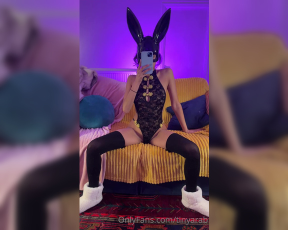 Aaliyah Yue aka Tinyarab OnlyFans - Happy horny asian bunny, bending over and ready to desperately take a fat cock
