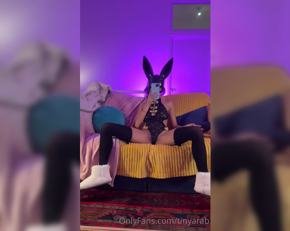 Aaliyah Yue aka Tinyarab OnlyFans - Happy horny asian bunny, bending over and ready to desperately take a fat cock