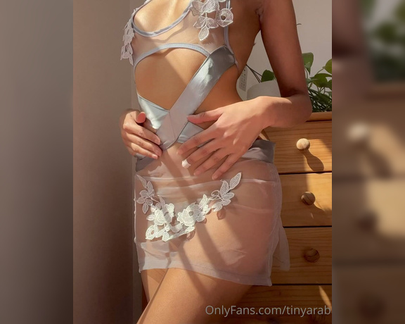 Aaliyah Yue aka Tinyarab OnlyFans - What do you think of my new cute asian outfit I really want to be bent over and railed in it Gett 4