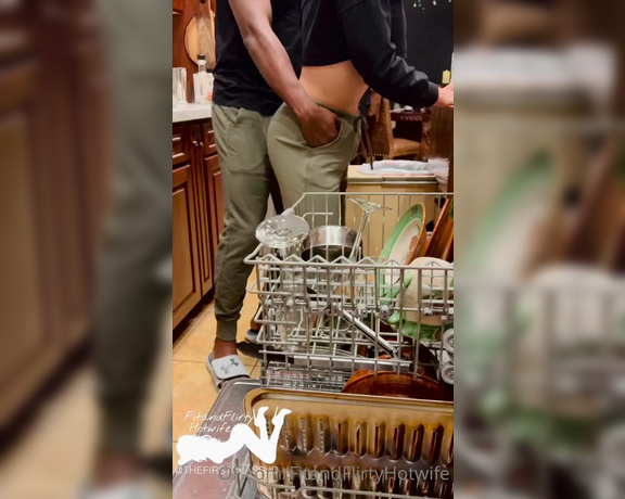 FitandFlirtyHotwife aka Fitandflirtyhotwife OnlyFans - A little dirty dancin’ while doing the dishes to get us ready for some dessert