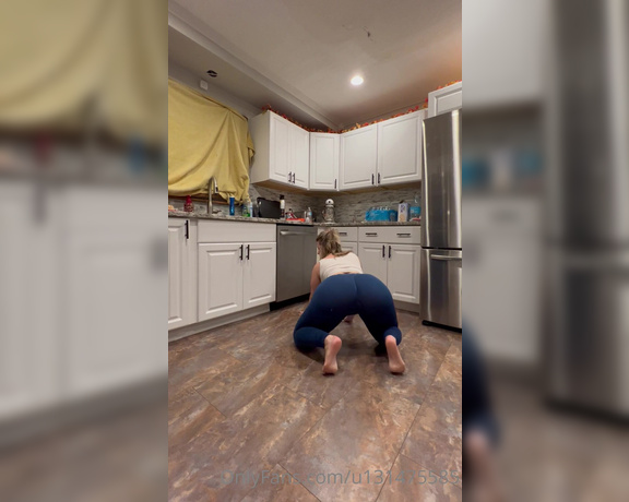 Mamabear brand aka U131475585 OnlyFans - Mamabear cleans the kitchen and gets distracted full solo masturbation video will be in your inbo