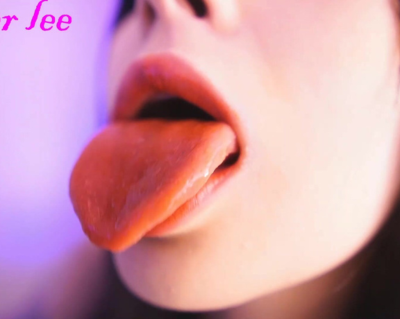 Amberlee__ - Mouth and  tongue Fetish, Mouth Fetish, Spit Fetish, Tongue Fetish, 4K, ManyVids