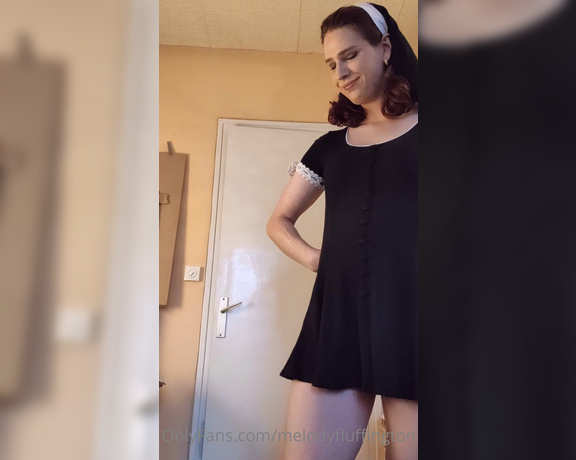 Dressed up all cute, my man has the perfect angle to inspect whats under this dress,  Hardcore, Shemale, Blowjob, Trans, Shemale On Male
