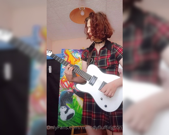 Something a little different. Playing High road by Mastadon on my guitar,  Hardcore, Shemale, Blowjob, Trans, Shemale On Male