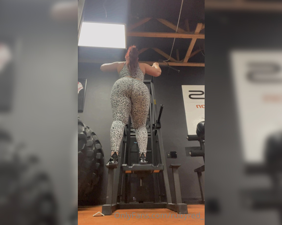RubyRed_ -  Today’s Workout for those asking for more gym vids (No extra video for this post),  Big Tits, Big Ass