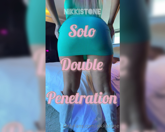 Nikki Stone aka Nikkistone OnlyFans - ### DOUBLE PENETRATION I FUCK MY ASS & HE FUCKS MY PUSSY WITH MY HUGE TOYS!  I start off in MISS