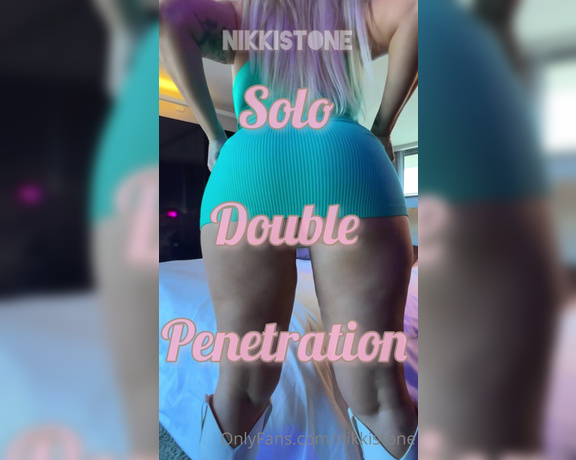Nikki Stone aka Nikkistone OnlyFans - ### DOUBLE PENETRATION I FUCK MY ASS & HE FUCKS MY PUSSY WITH MY HUGE TOYS!  I start off in MISS