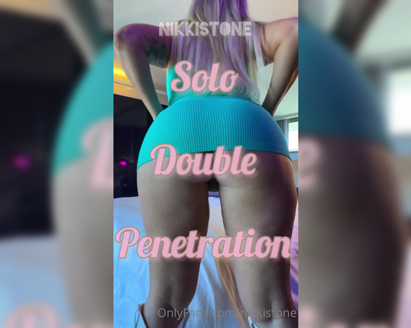Nikki Stone aka Nikkistone OnlyFans - ### DOUBLE PENETRATION I FUCK MY ASS & HE FUCKS MY PUSSY WITH MY HUGE TOYS!  I start off in MISS