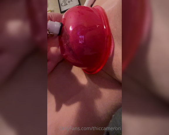 Cam aka Thiccameron OnlyFans - Using a pussy pump for the first time it felt really fucking good and my clit is so swollen and 9