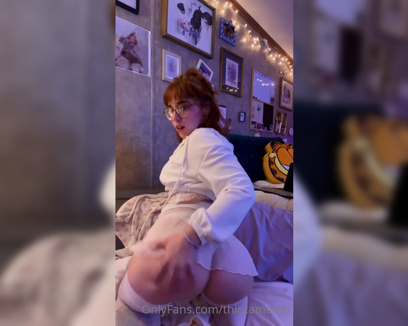 Cam aka Thiccameron OnlyFans - My butt looks cute in this skirt i also added the second vid just to show one of the most frustr 1
