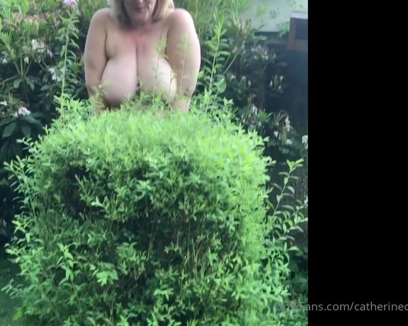 Catherinecan1 aka Catherinecan1 OnlyFans - I really do need to trim my bush! #Tits #outdoors