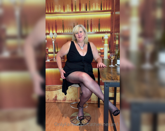 Catherinecan1 aka Catherinecan1 OnlyFans - Let’s see each other in the bar, I’ll rub my black pantyhose covered pussy and then let’s go back
