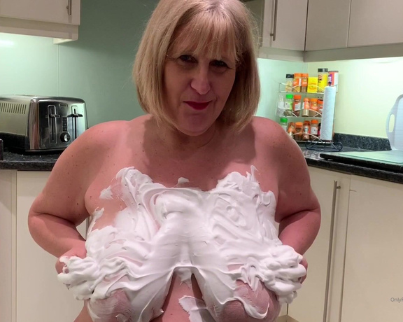 Catherinecan1 aka Catherinecan1 OnlyFans - Cream covered tits, after all it is national w hipping cream day lol