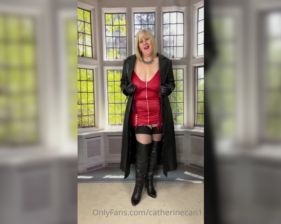 Catherinecan1 aka Catherinecan1 OnlyFans - Stroke your cock and imagine where you’re going to put your cock first! #leather #boots #joi #gloves