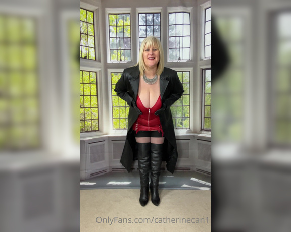 Catherinecan1 aka Catherinecan1 OnlyFans - Stroke your cock and imagine where you’re going to put your cock first! #leather #boots #joi #gloves