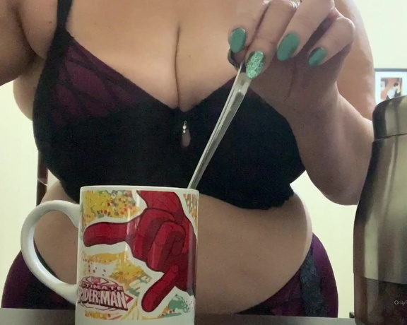 Catherinecan1 aka Catherinecan1 OnlyFans - Coffee Time Play Time! Coffee in the playroom then straight on the bed to play with my suction